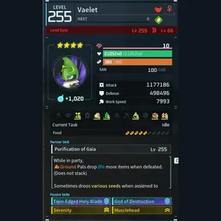 Palworld: Modded Vaelet godroll (attacker) pal Pals | Pal World | Pals