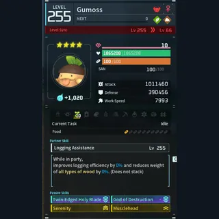 Palworld: Modded Gumoss godroll (attacker) pal Pals | Pal World | Pals