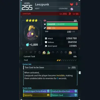 Palworld: Modded Leezpunk godroll (attacker) pal Pals | Pal World | Pals