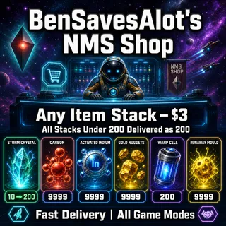 ⚡ No Man's Sky Any Item Stack $3 | Storm Crystal, Activated Indium, Stasis Device etc | Fast Delivery