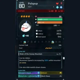 Max Legit Polapup god-roll (worker)