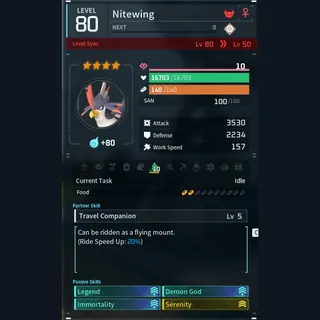 Max Legit Nitewing god-roll (legit attacker)