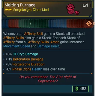 modded level 1 amon (every skill god mod) class mod