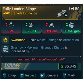 GROLL fully loaded slippy ordnance/grenade 