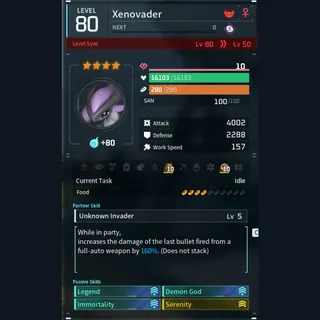 Max Legit Xenovader god-roll (legit attacker)