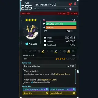Palworld: Modded Incineram godroll (attacker) pal Pals | Pal World | Pals