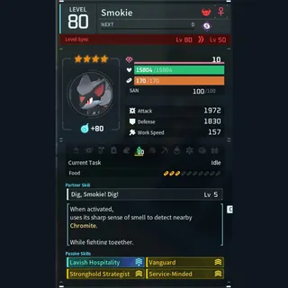Max Legit Smokie god-roll (booster)