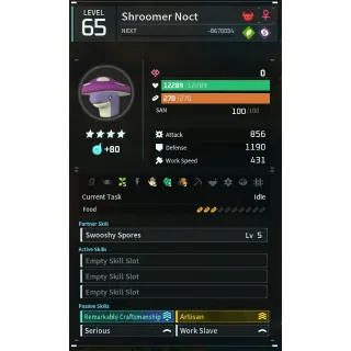 Palworld: shroomer noct (worker)(god-roll) | Pal World | Pals