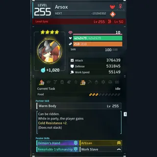 Modded Arsox god-roll (worker)