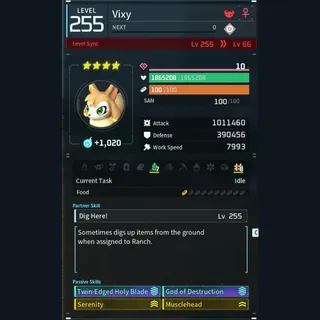 Palworld: Modded Vixy godroll (attacker) pal Pals | Pal World | Pals