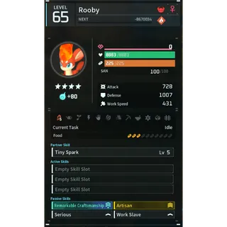 rooby  (worker)(god-roll) Palworld