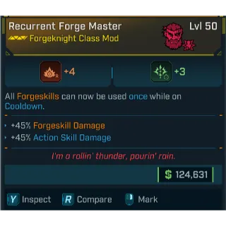 GROLL reccurent forge master forge skill damage & action skill damage