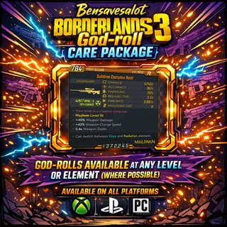 Bensavesalot God-Roll Gear drop (Complex Root)