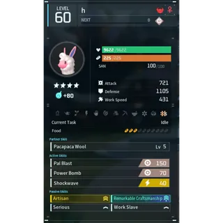 Melpaca godroll (worker) pal palworld