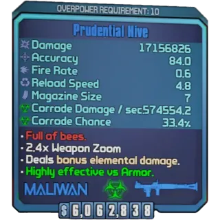 borderlands 2:  Hive (Xbox/PC) (adjustable level)  (element adjustable)