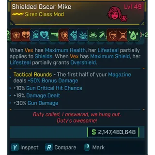 modded vex class mod  crazy