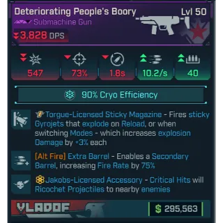 GROLL deteriortating people's boory cryo (jakobs) level 50