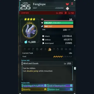 Modded Fenglope god-roll (attacker)
