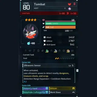 Max Legit Tombat god-roll (worker)