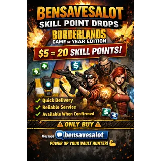 🔥 BENSAVESALOT SKILL POINT DROPS 🔥 PC and xbox