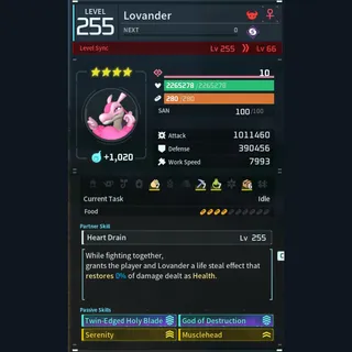 Palworld: Modded Lovander godroll (attacker) pal Pals | Pal World | Pals