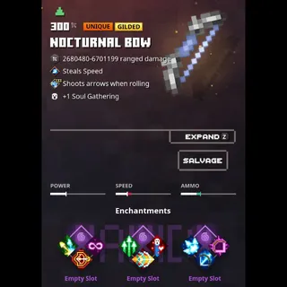 minecraft dungeons: nocturnal bow