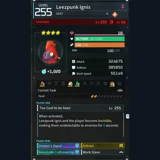 Palworld: Modded Leezpunk godroll (worker) pal Pals | Pal World | Pals