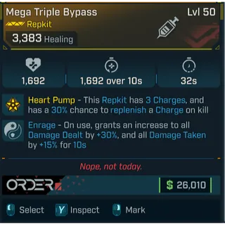 GROLL mega triple bypass (enrage) repkit