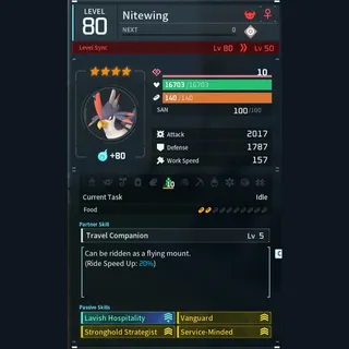 Max Legit Nitewing god-roll (booster)