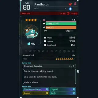 Max Legit Panthalus god-roll (glider/transport/full-speed mount)