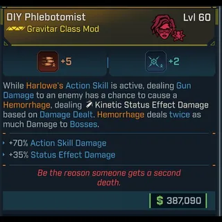 Borderlands 4: Phlebotomist God-Roll level 60 | BL4 | Borderlands