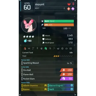 chillet ignis palworld (mount)(god-roll) Palworld