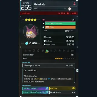 Palworld: Modded Grintale godroll (worker) pal Pals | Pal World | Pals