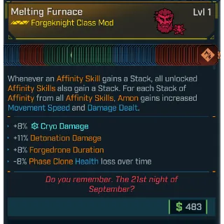 modded level 1 amon (every skill god mod) class mod