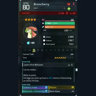 Max Legit Broncherry god-roll (worker)