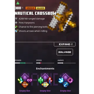 minecraft dungeons:  nautical crossbow