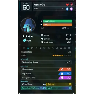 Palworld: azurobe (worker)(god-roll) | Pal World | Pals