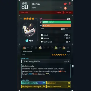 Max Legit Dupin god-roll (booster)