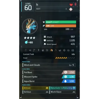 fengelope godroll (worker) pal palworld