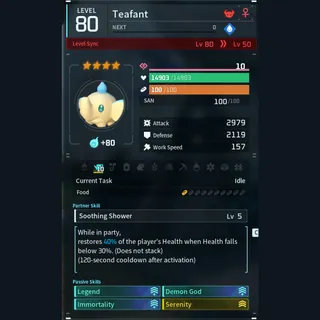 Max Legit Teafant god-roll (legit attacker)