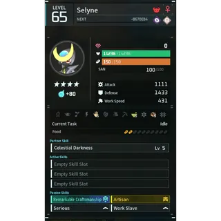 Palworld: Selyne (worker)(god-roll) Pals | Pal World | Pals