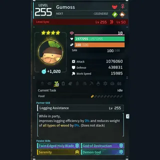 Modded Gumoss god-roll (attacker)