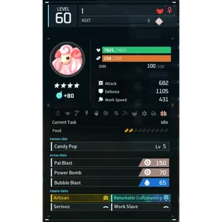 WOLLIPOP  godroll (worker) pal palworld