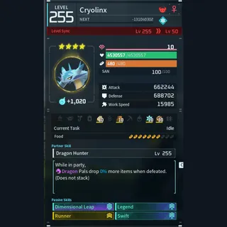 Modded Cryolinx god-roll (glider/transport/full-speed mount)