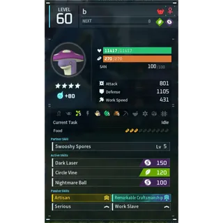 shroomer noct godroll (worker) pal palworld