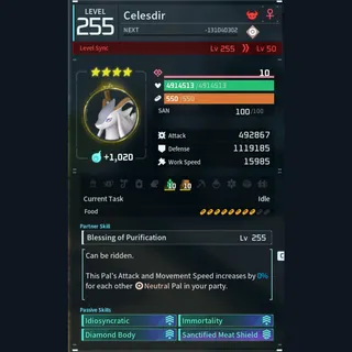 Modded Celesdir god-roll (tank)