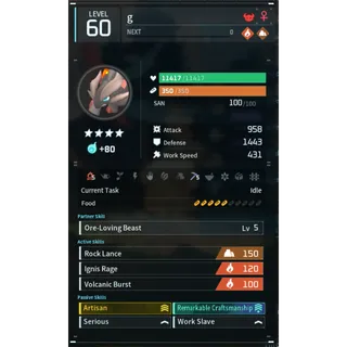 Reptyro godroll (worker) pal palworld