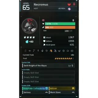 necromus godroll (worker) pal palworld
