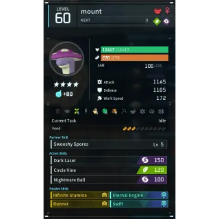 shroomer noct palworld (mount)(god-roll) Palworld