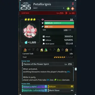 Palworld: Modded Petallia godroll (worker) pal Pals | Pal World | Pals